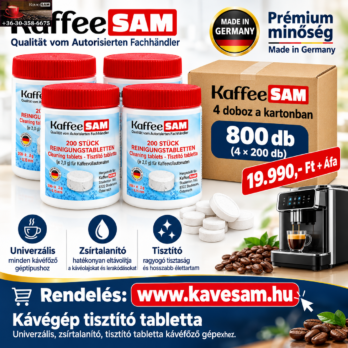 800db Kávégép tisztító tabletta