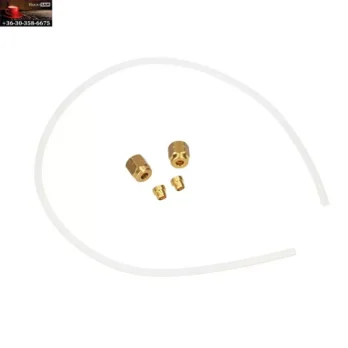 Saeco Boiler / kazán  csatlakozó szett Ahogy a képen látható:  1db Tefloncső  40cm 2db anya 2db tömítő gyűrű